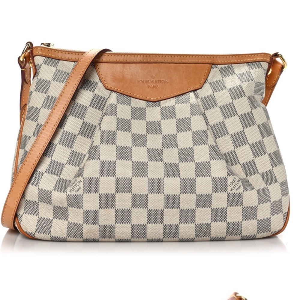 Louis Vuitton Siracusa Damier Azur Siracusa PM Crossbody Bag